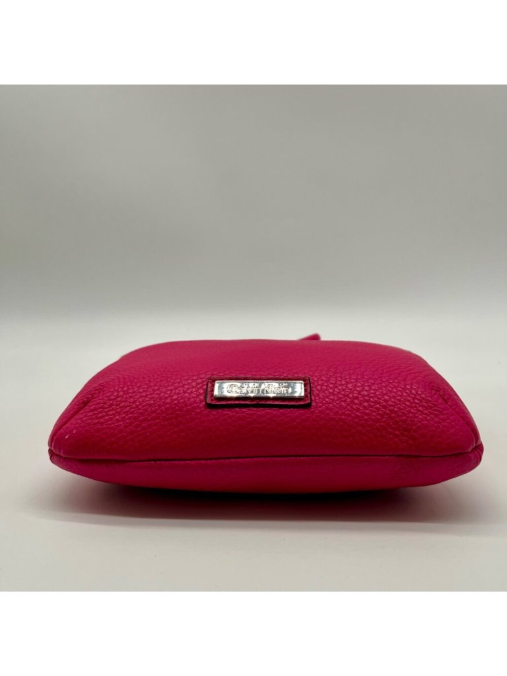 Calvin Klein Pink Pebbled Leather Crossbody Bag - Picture 5 of 10